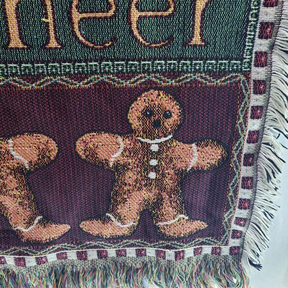 Goodwin Weavers The Edith Collection Throw Blanket 14900 Santa Claus Christmas - Picture 6 of 9